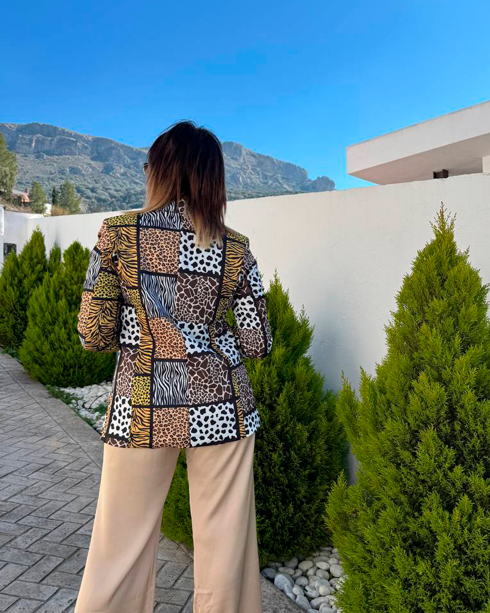 Blazer Animal Print