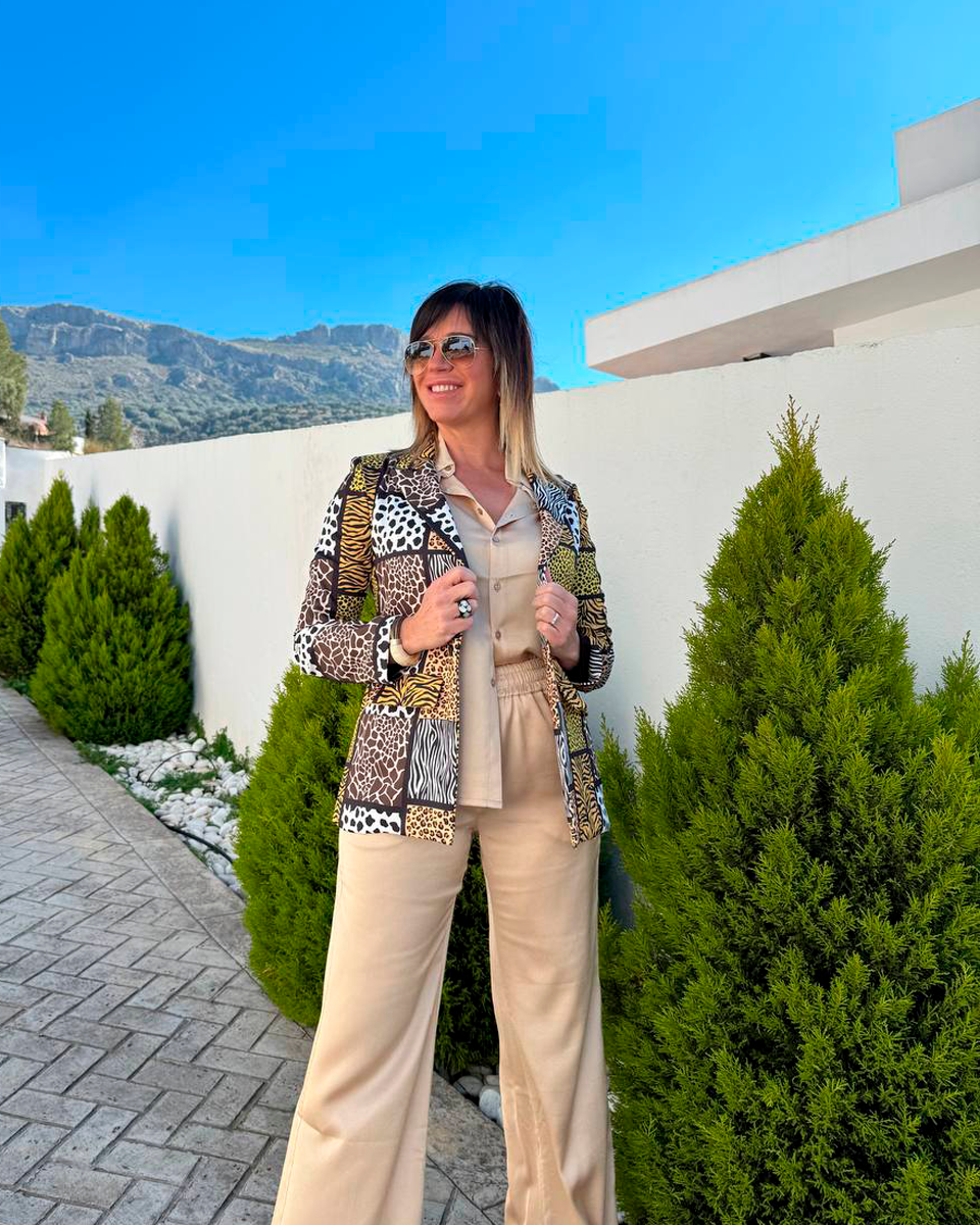 Blazer Animal Print