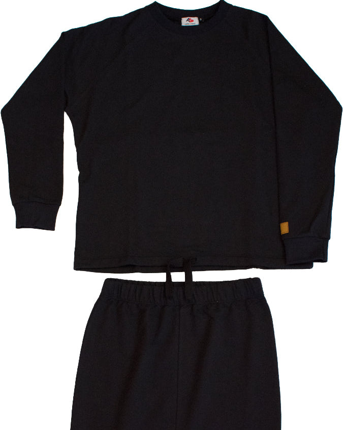 Conjunto Negro Sudadera + Falda