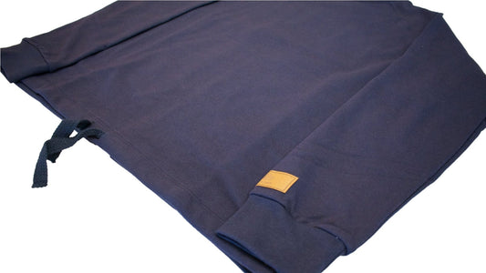 Sudadera Azul Marino - Detalle Manga Izquierda
