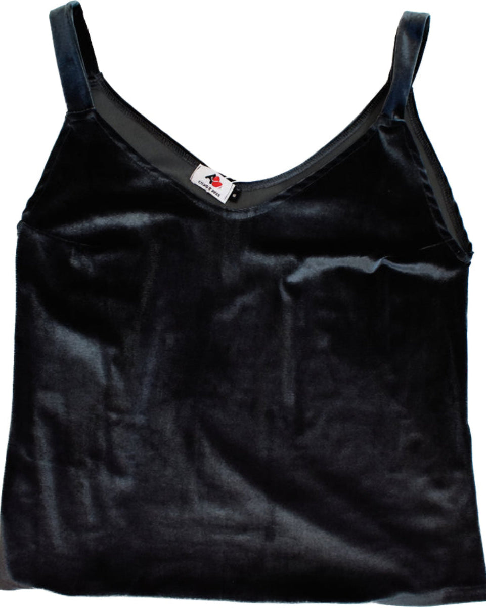 Top Terciopelo Negro